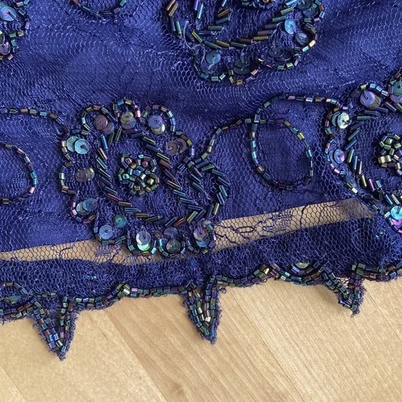 Lillie Rubin Floral Beaded Gown - Picture 16 of 17